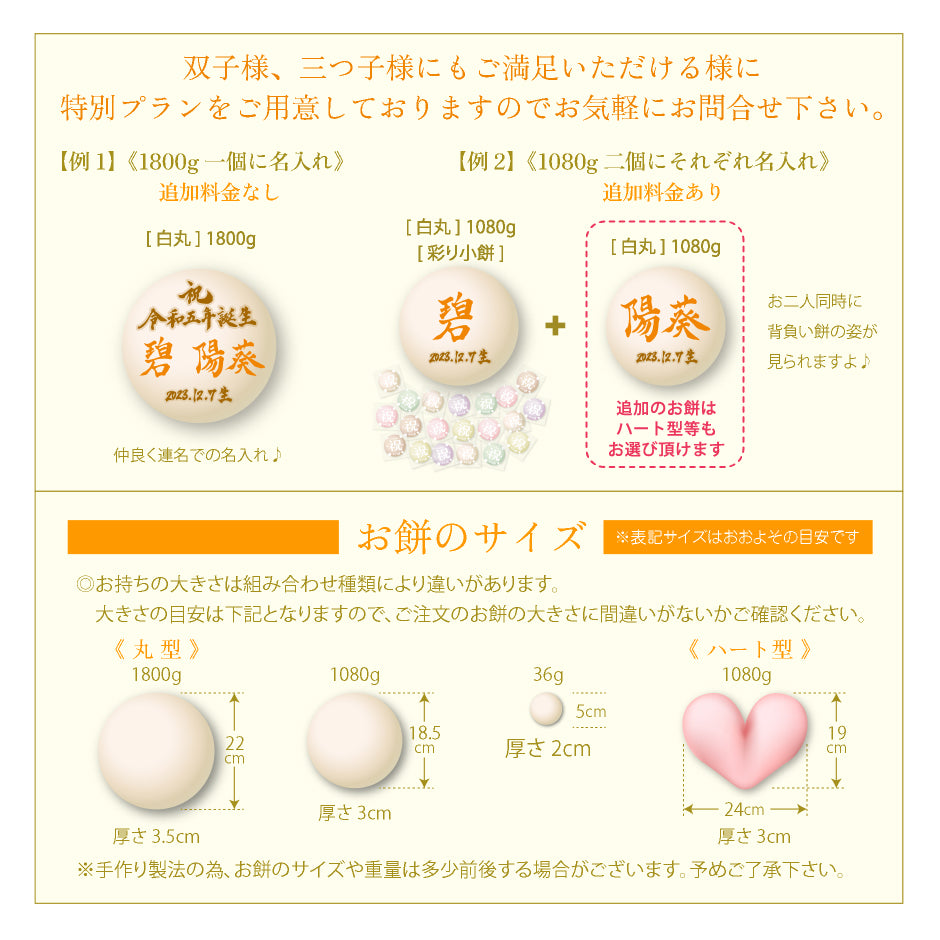 一升餅セット HITOTOSE 送料込み ( 1歳 誕生日 お祝い セット リュック 小分け 名入れ 選び取りカード かわいい 一生餅 )  [ HITOTOSE 一升餅 ]