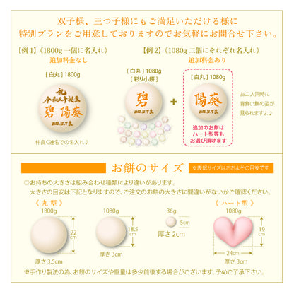 一升餅セット HITOTOSE 送料込み ( 1歳 誕生日 お祝い セット リュック 小分け 名入れ 選び取りカード かわいい 一生餅 )  [ HITOTOSE 一升餅 ]