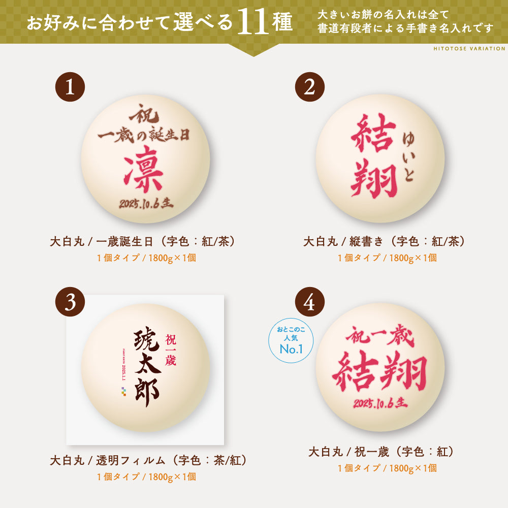 【ReNew!】 一升餅セット HITOTOSE 送料込み ( 1歳 誕生日 お祝い セット リュック 小分け 名入れ 選び取りカード かわいい 一生餅 ) [ HITOTOSE Renew ]