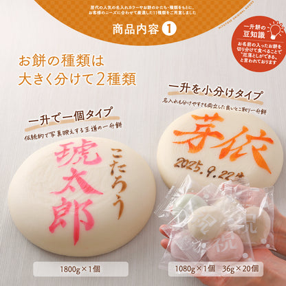 【ReNew!】 一升餅セット HITOTOSE 送料込み ( 1歳 誕生日 お祝い セット リュック 小分け 名入れ 選び取りカード かわいい 一生餅 ) [ HITOTOSE Renew ]